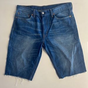 *Levis Strauss 511 Shorts Mens Size 38 Blue Cut Off Casual Denim Jean